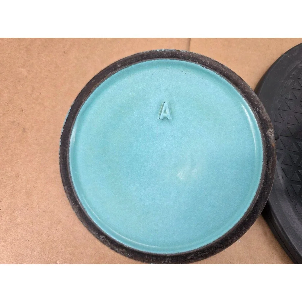 Le Creuset Paris Blue Turquoise Vintage Dutch Oven Small Sz A